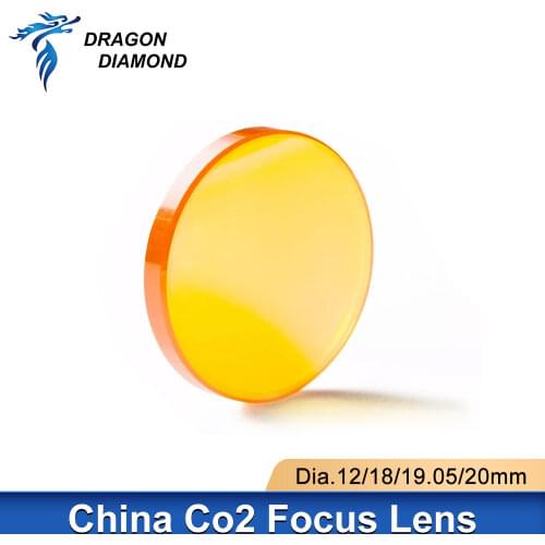 Original 2pcs CO2 Focus lens PVD ZnSe Laser Engraver China laser accessories for Laser Cutting Machine