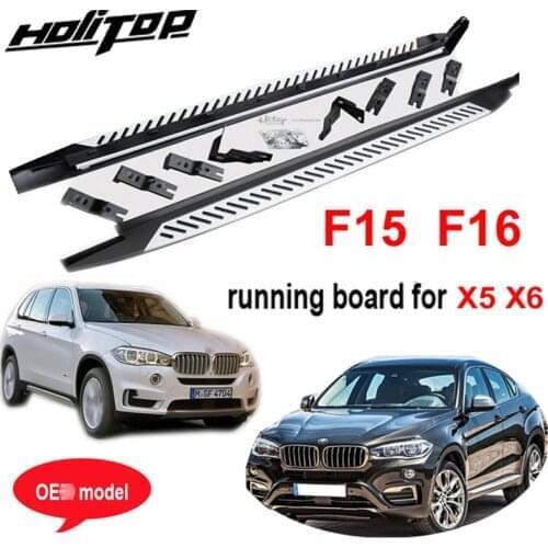 Running board side step side bar for BM X5 F15 X6 F16 2014-2019 OE style,made in famous big factory,very reliable quality