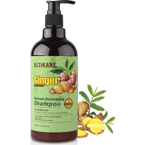 Ginger Shampoo Refresh Revitalizing 500ML for Healthy Hair Deep Clean Fresh Smell