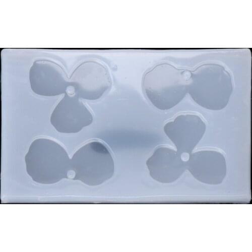 Silicone Jewelry Mold Flower Petal Earring Pendant Epoxy Resin Casting Mold Tool U4LF