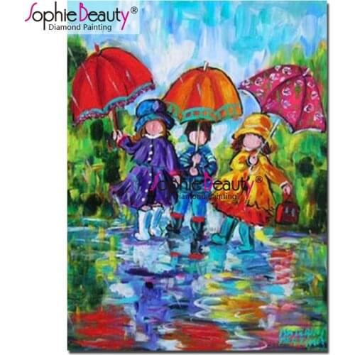 Sophie Beauty DIY Diamond Painting Cartoon Full Square/Round Drill Mosaic Cross Stitch Diamond Embroidery Art Children SBY58