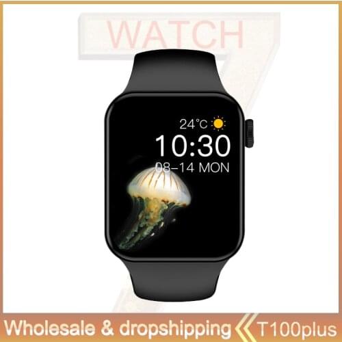 Original T100 Plus Watch7 Smartwatch Wholesale Music Remote Photo Dialing Message Reminder Sports Smart Watch PK HW16 IWO 13 PRO