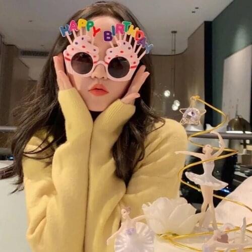1pc Happy Birthday Funny Glasses Cute Novelty Eyeglasses Party Sunglasses For Kids Birthday Photobooth Props