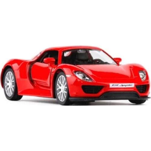1/36 918 Spyder Alloy Diecasts Model Car Toy Pull Back Metal Sports Car Vehicle Model For Kid Toy Gift