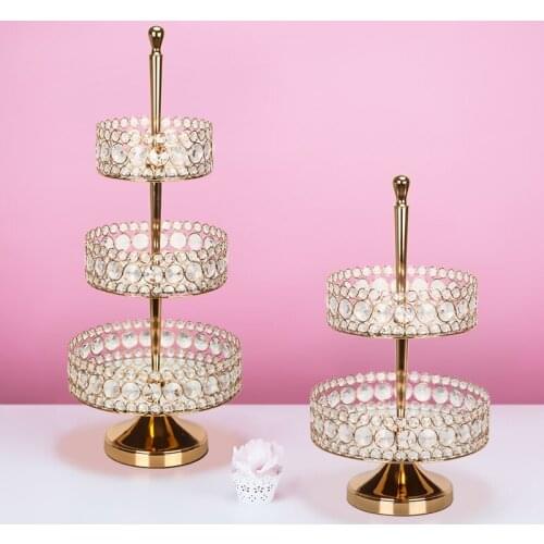 2&3 tiers Modern Cake Stands Round Cupcake for Baby Shower, Wedding Birthday Party Celebration