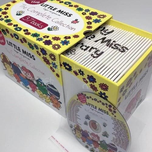 37 books/set Little Miss Children English Story Picture Book Learning English early education reading habit EQ for 3-8 years