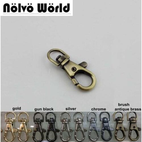 50pcs 14mm*39mm gold color thick snap hook for strap removable webbing,alloy clasp Hooks for bags handbags belts strapping