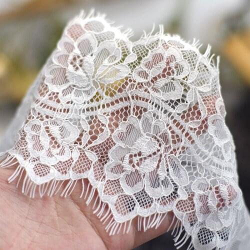 6m eyelash lace DIY clothes lace fabric skirt decoration embroidery lace accessories lace trimmed