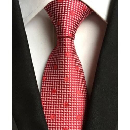 8cm Popular Men Formal Ties Red Stylish Necktie