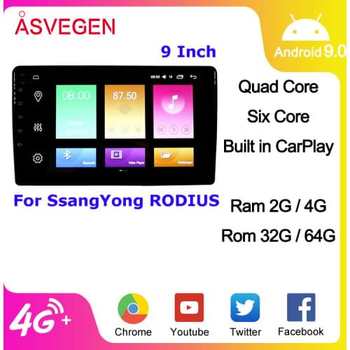 Car Multimedia Player For SsangYong RODIUS With GPS Navi Stereo Radio Video Built In Wifi Camera