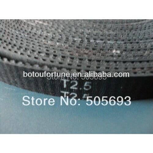 Free shipping 6T2.5 timing open rubber belts 5meter a pack