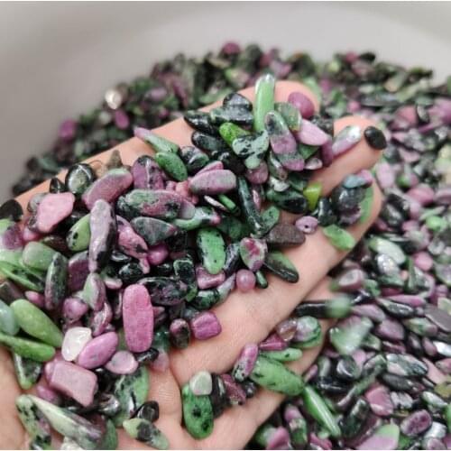 100g Red and Green Treasure of Natural Sand Gravel Degaussing Ore Crystal Natural Stones And Minerals