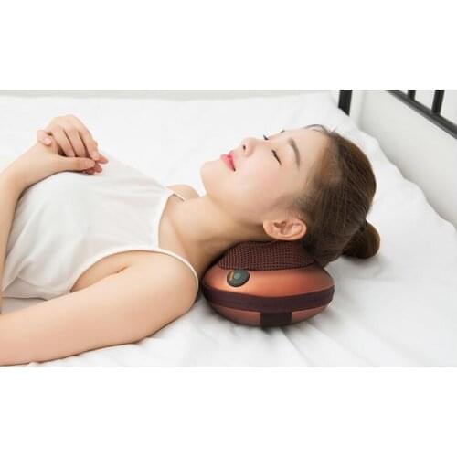 Neck Massager Shiatsu Deep Tissue Kneading Massage Pillow for Back Shoulders Legs Foot Body Muscle Pain Relief