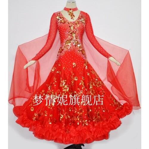 Customize New ballroom dance dress standard ballroom waltz dresses ballroom dance competition dresses custom made MD523