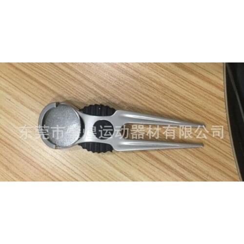 WholeSale 50pcs/lot Golf Divot Repair Tool Pitch Groove Cleaner Golf Pitchfork Putting Green Fork Golf