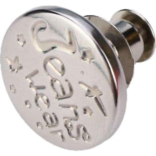 Snap Fastener Metal Buttons For Clothing Jeans Perfect Fit Adjust Self Increase Reduce Waist Free Nail Twist Sewing Buttons