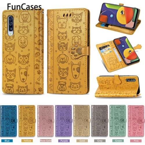 Luxury Grid Cases For armor Samsung A01 PU Leather Flip Case sFor Capa Samsung estuche A30S A30 A50 A20 A20S A10 A11 A21 A50S