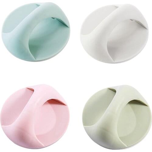 Round Auxiliary Knobs Cabinet Suction Cup Handle Window Sliding Door Self-adhesive Wardrobe Pulls Refrigerator Handle