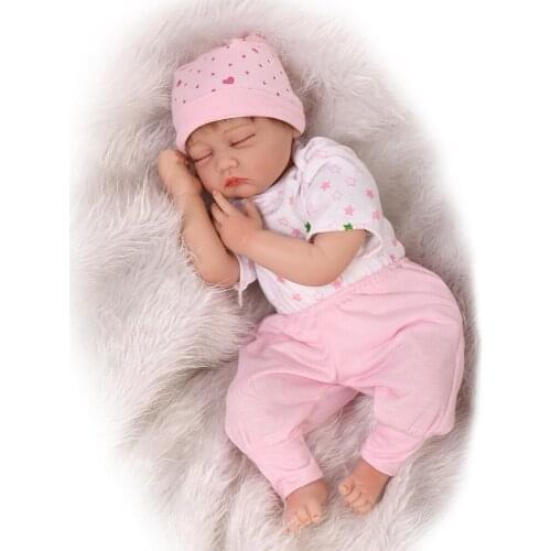 Bebe Newest 55cm Silicone reborn babies Dolls real Sleeping Babies Toys For Girls Brinquedos realista Bonecas