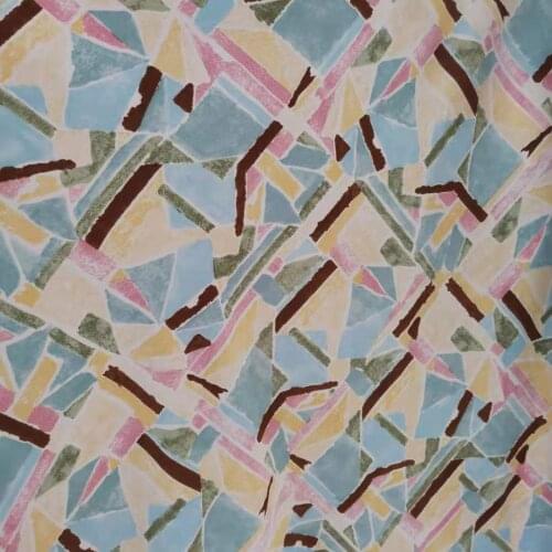 Garment Fabric Geometric Abstraction Fashion Stretchy Shirt Chiffon Sewing Material