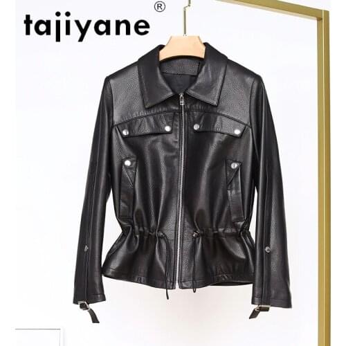 Real Clothes Leather for Women Ladies 2021 Autumn Woman Genuine Sheepskin Jackets Female Coats Biker Femme Veste TN725