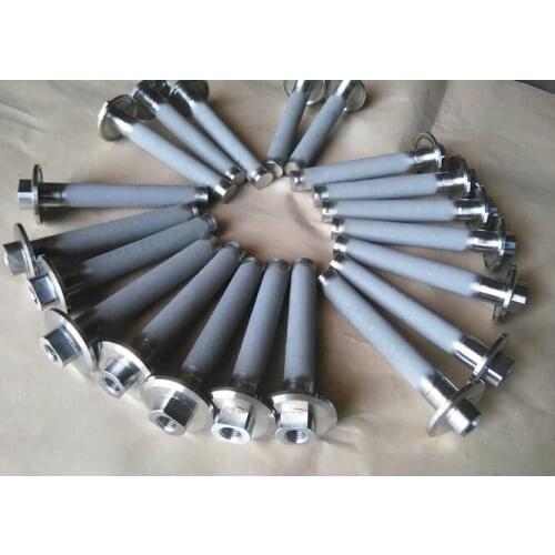 1PCS 6" length Stainless Steel Carbonation Stone SS316 with 1/4" NPT Female gas inlet