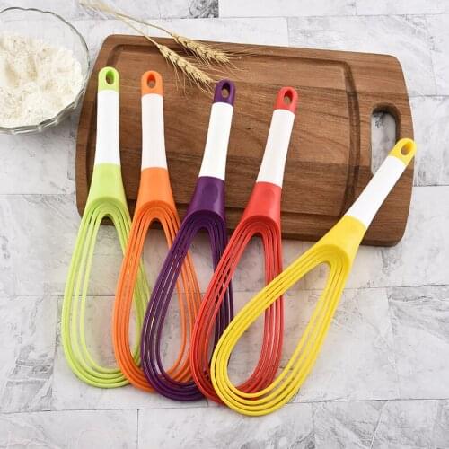 1Pcs Egg Beater Egg Tools Multifunctional Rotary Manual Egg Beater Mixer Mini Plastic Kitchen Whisk Bake Kitchen Accessories