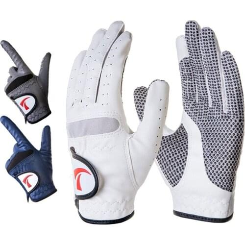 1PCS Mens Left Hand Golf Gloves Breathable Soft Leather Sports Gloves Anti-skid Sweat Absorption Training Golf Glove D0631