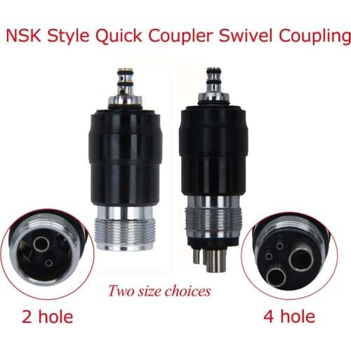 1 pcs dental NSK Style Quick Coupler Swivel Coupling B2/M4 Holes Dental Tools