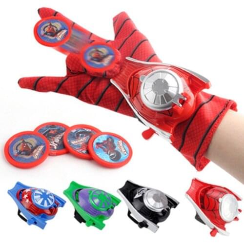 2020 New 5 styles PVC 24cm SpiderMan Glove Action Figure Launcher Toy Kids Suitable Cosplay toys