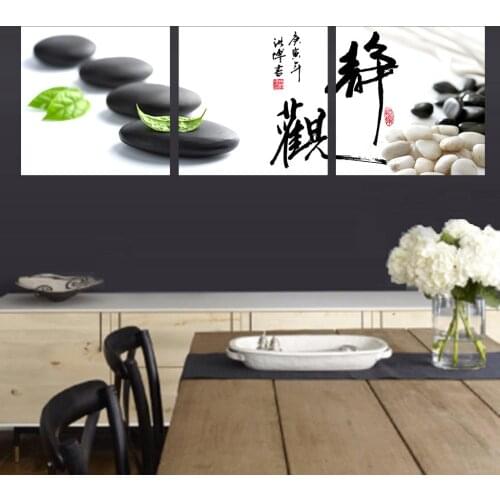 3 Pcs/Set Modern Wall Paintings Still Life Chinese Calligraphy Canvas Prints Wall Art Top Home Decoration Unframed