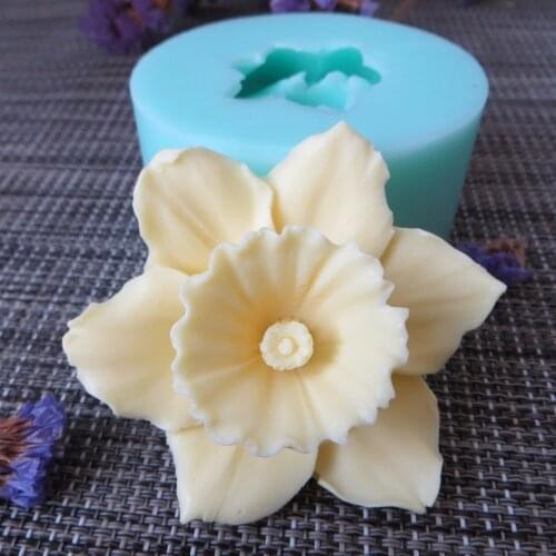 Silica gel 3D molds flowers silicone soap mold flower candle aroma mould soap making moulds resin clay molds PRZY HC0089