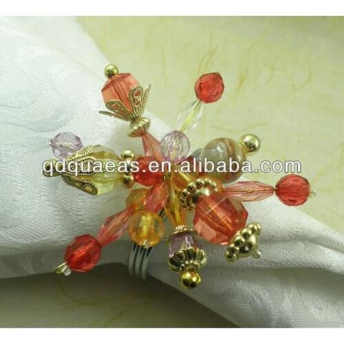 Diamond napkin ring wedding clear acrylic