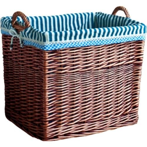 Large dirty clothes basket dirty clothes basket rattan woven dirty clothes storage basket willow woven laundry frame woven box