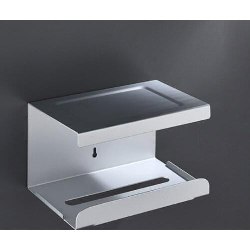 Paper Holders Silver Copper Bathroom Toilet Paper Shelf Toilet Tissue Box Household Paper Towel Holder