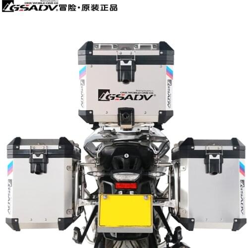 For BMW S1000XR Top Case Motorcycle Aluminium Side Box Storage Case Waterproof Steel Rack