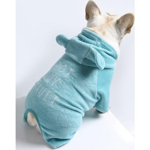 Fleece Pug Dog Clothes Puppy Dog Jumpsuit for Dogs Dog Pjs Dog Costumes Dog Onesie Big Dog Fleece Jumpsuit Chihuahua Clothes