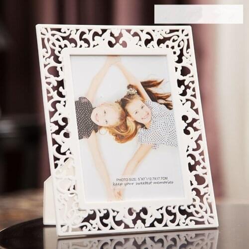 Ivory White Photo Frame For Desk, Kid Baby Photo Frame Decoration For Familys Livingroom & Wedding Table Decoration Photo Frame