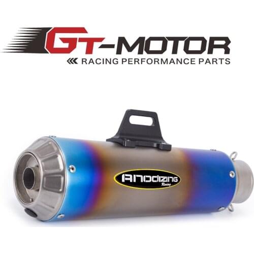GT Motor -New Motorcycle Exhaust Pipe Scooter Modified 61mm exhaust Muffler pipe For BMW S1000RR