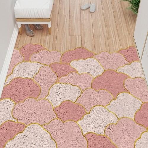 Hallway Doormat PVC Anti-slip Floor Mats Carpet Cloud Pattern Can Be Cut Entrance Doormat Can Be Customized Simple Mats Carpet
