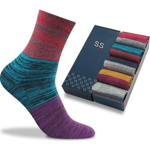 2021 High Quality Cotton Mens Socks Japanese Retro Harajuku Socks Man Sweat Absorbent breathable Happy Business Socks For Man