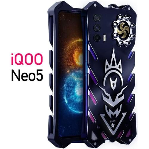 Original Zimon Shockproof Protection Metal Phone Case Shell Bumper Back Cover For Vivo Iqoo Neo 5 Neo5 Cases