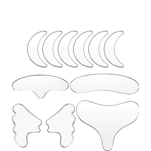 5Pcs Anti Wrinkle Eye Chin Forehead Skin Care Pads 100% Medical Grade Silicone Reusable Face Lifting Overnight Invisible Patches