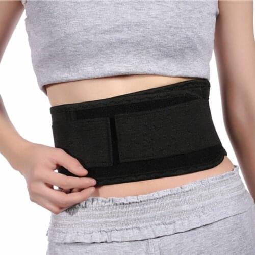 Men Women Lumbar Support Back Brace Belt Self-heating Magnetic Widen Waist Belt