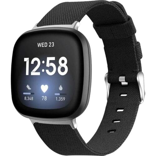 Correa for fitbit sense/versa 3 band Women Men Breathable Woven Fabric Strap Adjustable Sport strap for fitbit versa 3 bands