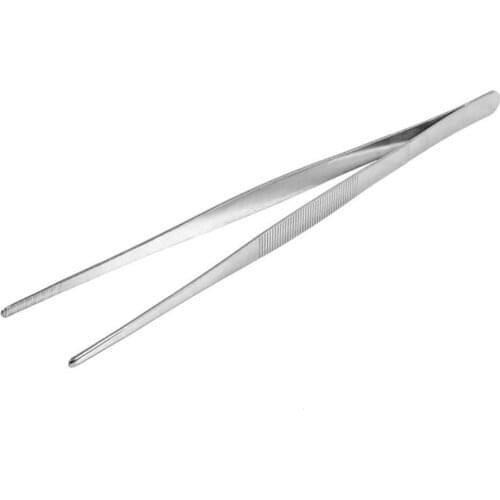 16/20/25/30cm Non-slip Toothed Tweezers Stainless Steel Long Food Tongs Barbecue BBQ Tool Kitchen Supplies Accessories Products