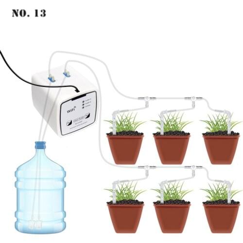 WIFI Automatic Remote Control Intelligent Watering Device Water Drip Irrigation System Mobile Control 15/20 Pot Irrigation Set