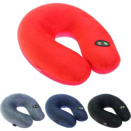 Sofe And Comfortable Electric U Shape Pillow Massage Relax Neck Body Massager A Six-speed Mode Massage Pillow For Office Flight