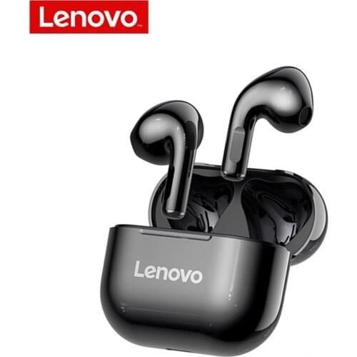Lenovo LP40 TWS Earbuds Newest BT5.0 True Wireless Headphones Stereo IPX4 Waterproof Sport Headset with Mic 300mAh Charging Box
