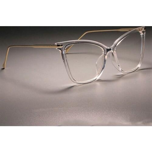 Veshion Optical Ladies Sexy Cat Eye Glasses Frames Women Metal Legs Brand Designer Fashion Eyewear Computer Glasses